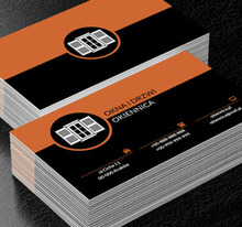 Białe okno, Budownictwo, Okna i Drzwi - Wizytówki Netprint