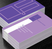 Fioletowe drzwi, Budownictwo, Okna i Drzwi - Wizytówki Netprint