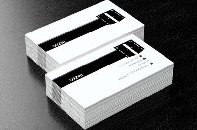 Czarne wrota, Budownictwo, Okna i Drzwi - Wizytówki Netprint