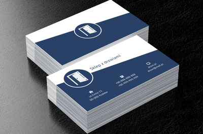 Uchylone drzwi, Budownictwo, Okna i Drzwi - Wizytówki Netprint