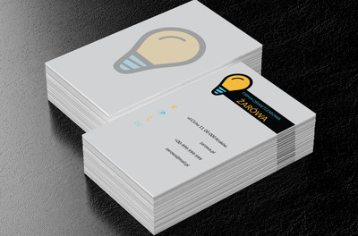 Blada żarówka, Budownictwo, Oświetlenie - Wizytówki Netprint