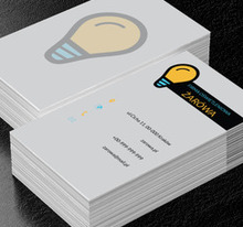 Blada żarówka, Budownictwo, Oświetlenie - Wizytówki Netprint