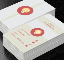 Żarówka na czerwonym tle, Budownictwo, Oświetlenie - Wizytówki Netprint