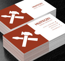 Młotek ze śrubokrętem, Budownictwo, Remont i Wykończenia - Wizytówki Netprint