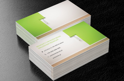 Zielona ściana, Budownictwo, Remont i Wykończenia - Wizytówki Netprint