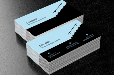 Czarne schody, Budownictwo, Schody - Wizytówki Netprint