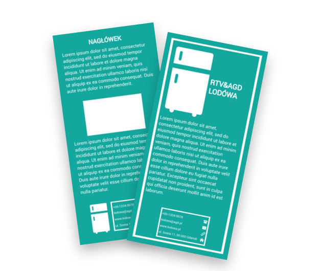 W prostokącie o sprzęcie RTV i AGD, Sprzedaż, RTV i AGD - Ulotki Netprint szablony online