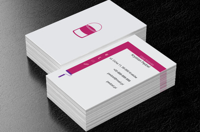 Wiadro z farbą, Budownictwo, Usługi malarskie - Wizytówki Netprint