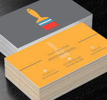 Kolorowy pędzel malarski, Budownictwo, Usługi malarskie - Wizytówki Netprint