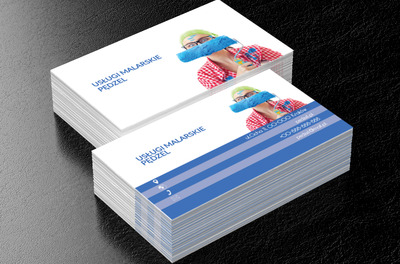 Malarz z wałkiem, Budownictwo, Usługi malarskie - Wizytówki Netprint