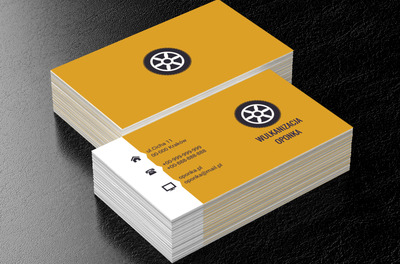 Rysunkowe koło, Motoryzacja, Wulkanizacja - Wizytówki Netprint