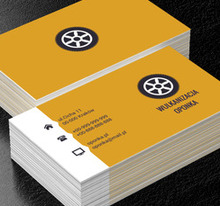 Rysunkowe koło, Motoryzacja, Wulkanizacja - Wizytówki Netprint