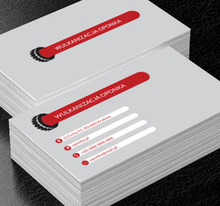 Opona z czerwonym paskiem, Motoryzacja, Wulkanizacja - Wizytówki Netprint