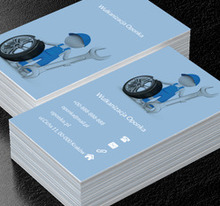 Mechanik z oponą, Motoryzacja, Wulkanizacja - Wizytówki Netprint