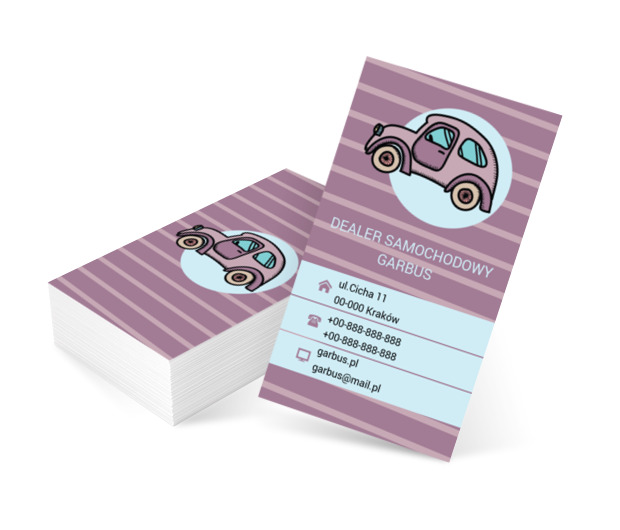 Retro pojazd, Motoryzacja, Dealer - Wizytówki Netprint szablony online