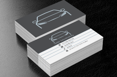 Kontur auta, Motoryzacja, Dealer - Wizytówki Netprint