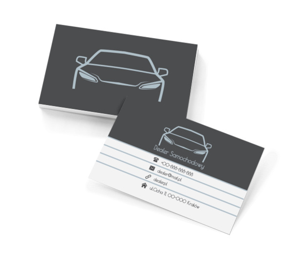 Kontur auta, Motoryzacja, Dealer - Wizytówki Netprint szablony online