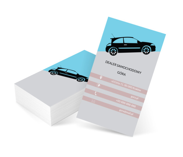 Pod górkę, Motoryzacja, Dealer - Wizytówki Netprint szablony online