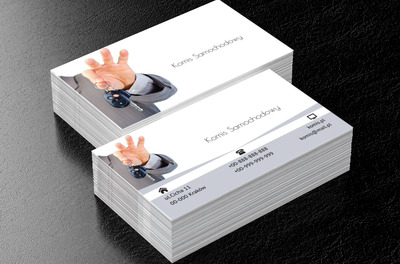 Ręka z kluczykami, Motoryzacja, Komis samochodowy - Wizytówki Netprint
