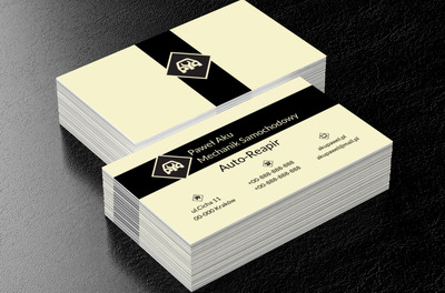 Samochód z kluczem, Motoryzacja, Mechanik - Wizytówki Netprint