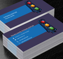 Kolorowy sygnalizator, Motoryzacja, Nauka jazdy - Wizytówki Netprint