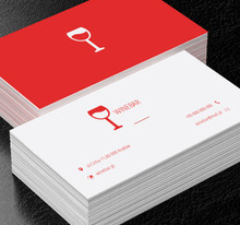 Czerwono-biały kieliszek, Gastronomia, Bar - Wizytówki Netprint