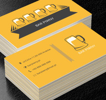 Kolejka na barze, Gastronomia, Bar - Wizytówki Netprint