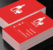 Butelka wina, Gastronomia, Bar - Wizytówki Netprint