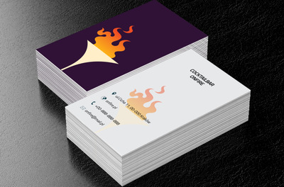 Drink z płomieniem, Gastronomia, Bar - Wizytówki Netprint