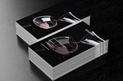 Wino z karafka, Gastronomia, Bar - Wizytówki Netprint