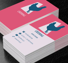 Monochromatyczna kura, Gastronomia, Catering - Wizytówki Netprint