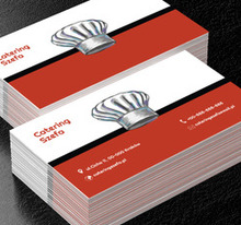 Biała budyniówka, Gastronomia, Catering - Wizytówki Netprint