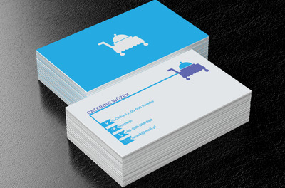 Zamówienie na wózku, Gastronomia, Catering - Wizytówki Netprint