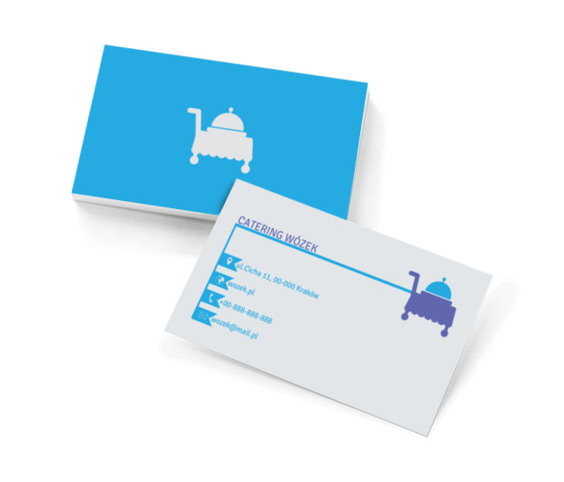 Zamówienie na wózku, Gastronomia, Catering - Wizytówki Netprint szablony online