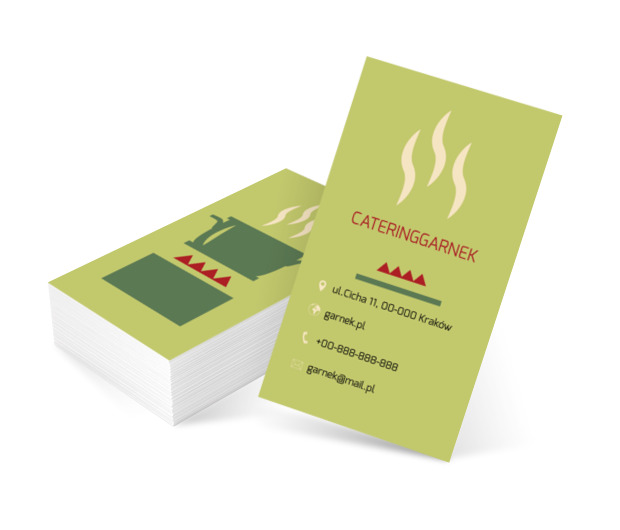 Garnek na kuchence, Gastronomia, Catering - Wizytówki Netprint szablony online