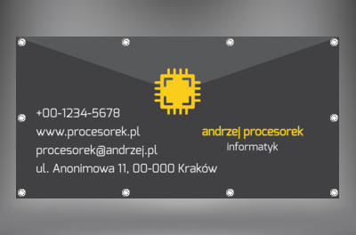 Szary, praktyczny i profesjonalny, Telekomunikacja i Internet, Informatyk - Banery Netprint