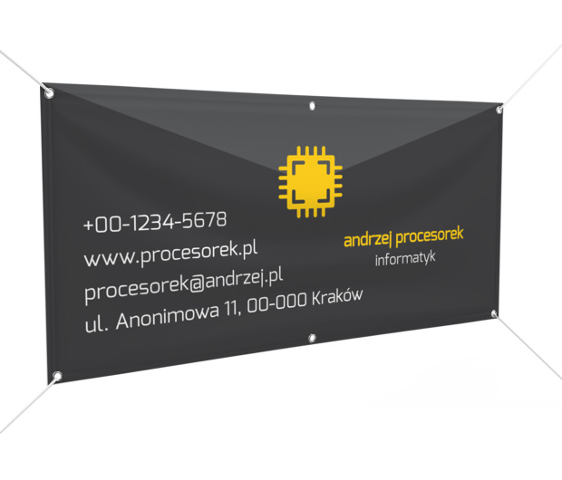 Szary, praktyczny i profesjonalny, Telekomunikacja i Internet, Informatyk - Banery Netprint szablony online