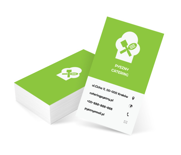 Akcesoria w czapce, Gastronomia, Catering - Wizytówki Netprint szablony online