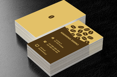 Kupka kawy, Gastronomia, Kawiarnia - Wizytówki Netprint