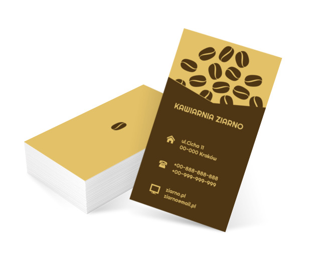 Kupka kawy, Gastronomia, Kawiarnia - Wizytówki Netprint szablony online