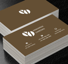 Świeże ziarna kawy, Gastronomia, Kawiarnia - Wizytówki Netprint