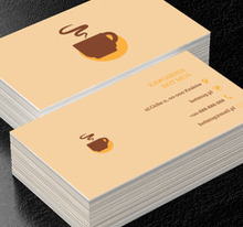 Kawowe zaćmienie, Gastronomia, Kawiarnia - Wizytówki Netprint