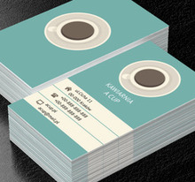 Filiżanka widziana z góry, Gastronomia, Kawiarnia - Wizytówki Netprint