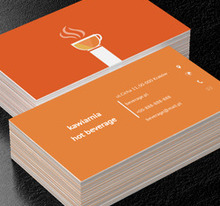 Filiżanka gorącej kawy, Gastronomia, Kawiarnia - Wizytówki Netprint