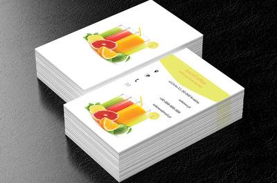 Owocowe soki, Gastronomia, Kawiarnia - Wizytówki Netprint