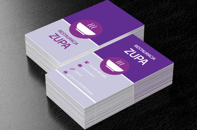 Gorąca zupa, Gastronomia, Restauracja - Wizytówki Netprint