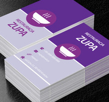 Gorąca zupa, Gastronomia, Restauracja - Wizytówki Netprint