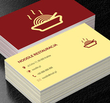 Gorące noodle , Gastronomia, Restauracja - Wizytówki Netprint