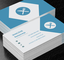 Skrzyżowane sztućce, Gastronomia, Restauracja - Wizytówki Netprint