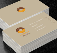 Dwukolorowy donat, Gastronomia, Cukiernia - Wizytówki Netprint